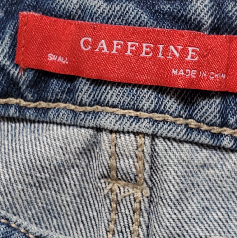 Caffeine Destroyed Button Fly Cropped Mid Rise - Picture 7 of 9